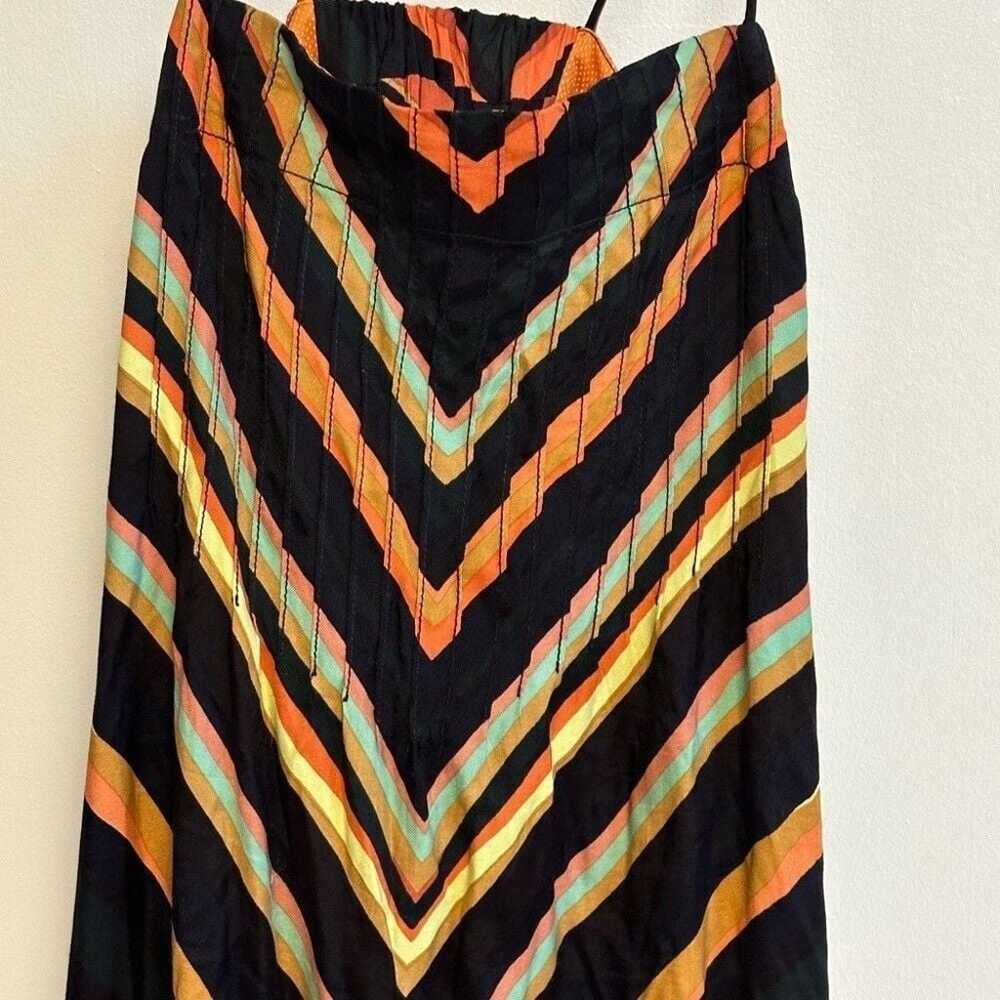 Anthropologie Chevron Slip Dress sz M - image 5