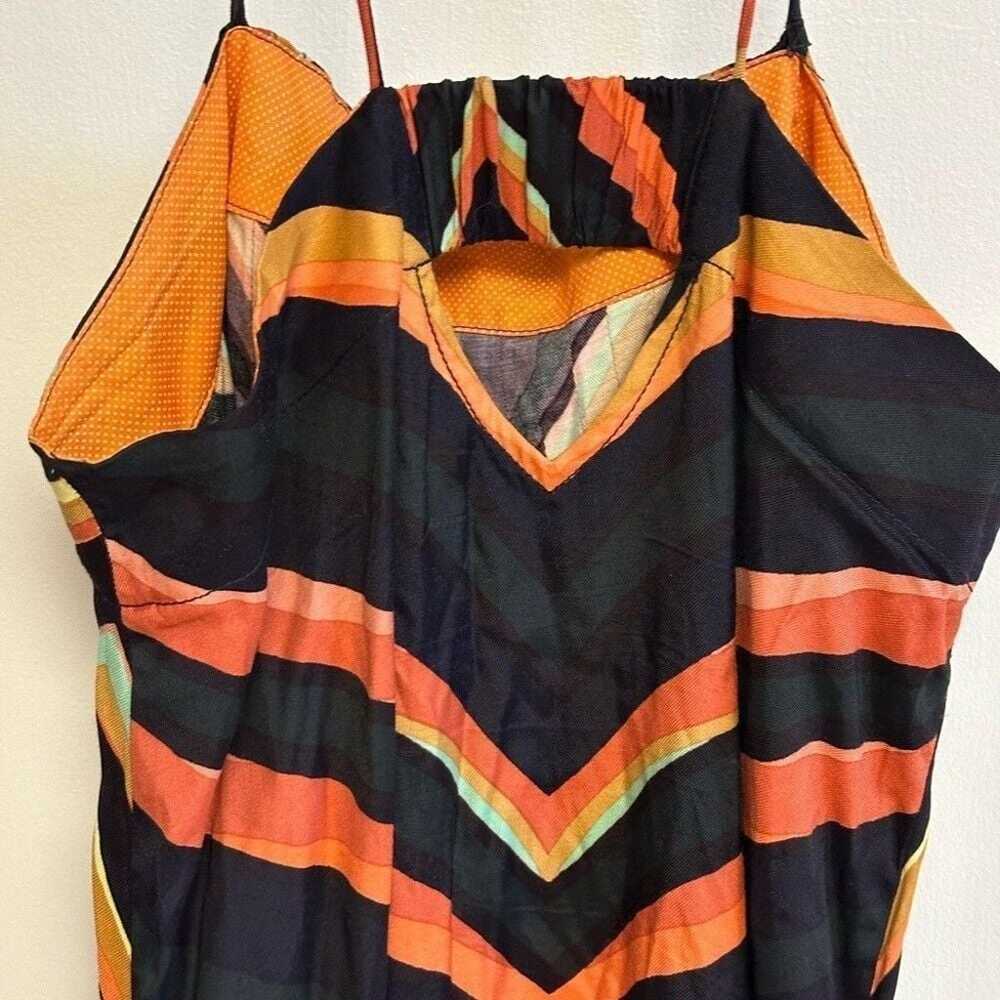 Anthropologie Chevron Slip Dress sz M - image 8