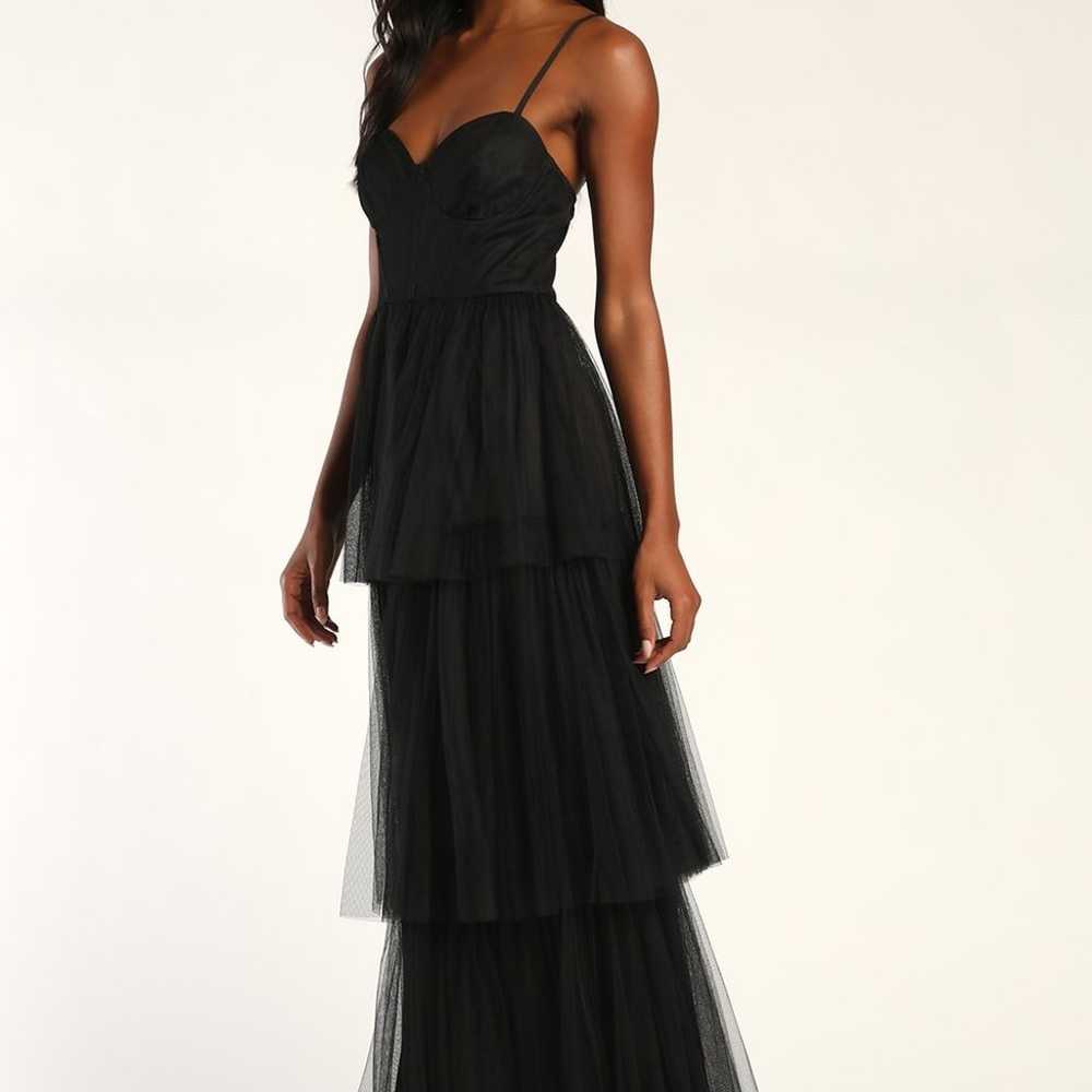 Lulus Tulle-y Amazing Black Tulle Sleeveless Bust… - image 4