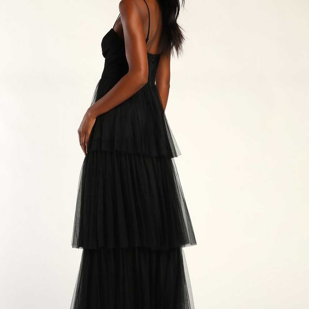 Lulus Tulle-y Amazing Black Tulle Sleeveless Bust… - image 5