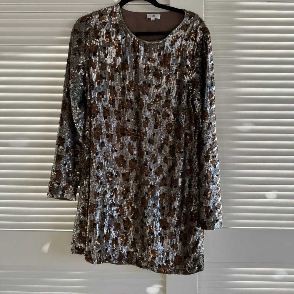 LPA leopard sequin dress size M - image 2