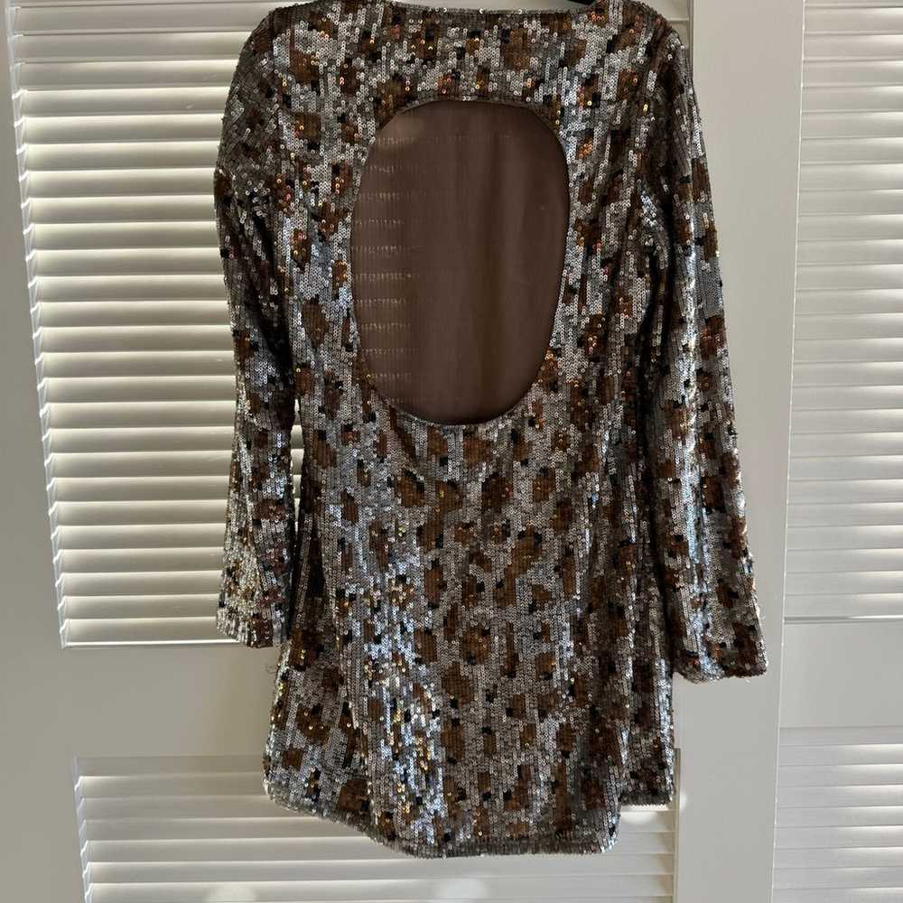 LPA leopard sequin dress size M - image 5