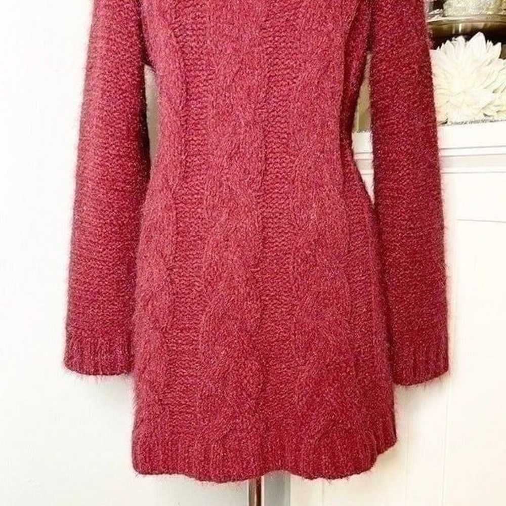 Lulu's Joyous Cable Knit Turtleneck Sweater Dress… - image 7