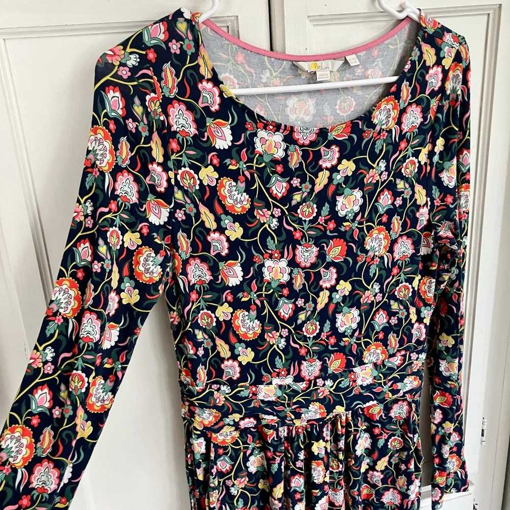 Boden Abigail Long Sleeve Women's Floral Jersey D… - image 7