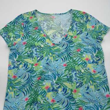 Lilly Pulitzer Etta T-Shirt Pima Cotton Dress Mul… - image 1