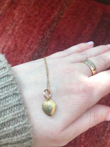 Bates & Bacon 10k yellow gold heart locket 18" |…