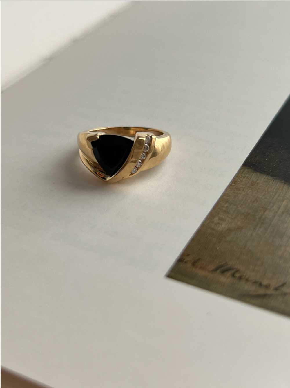 Onyx Diamond Pinky Ring | Used, Secondhand, Resell - image 5