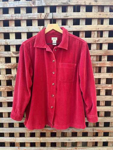 LL BEAN Vintage Corduroy Shirt Jacket (M) | Used,…