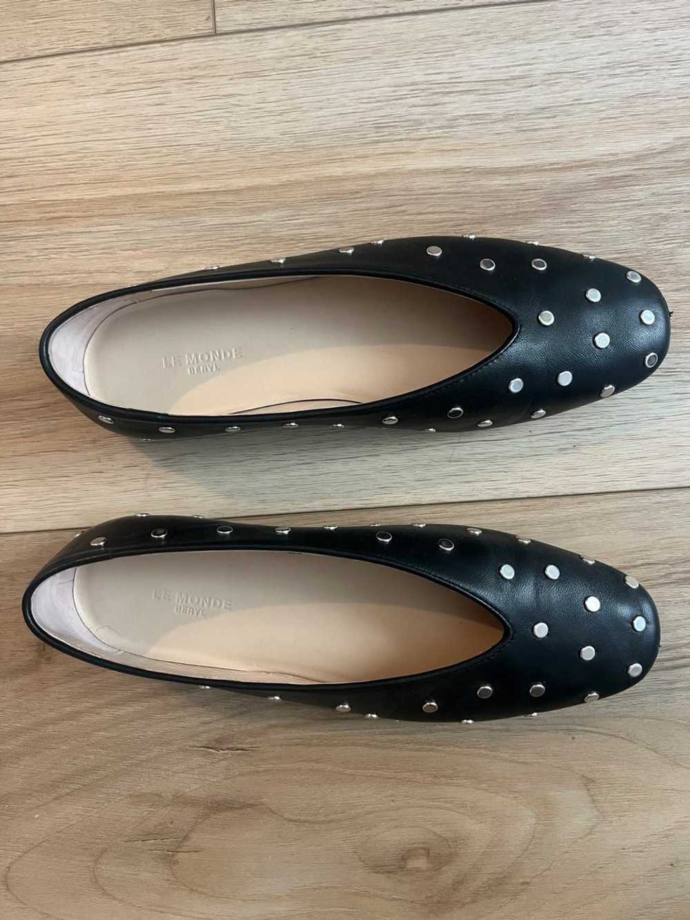 Le Monde Beryl Regency studded leather flats (37.… - image 2