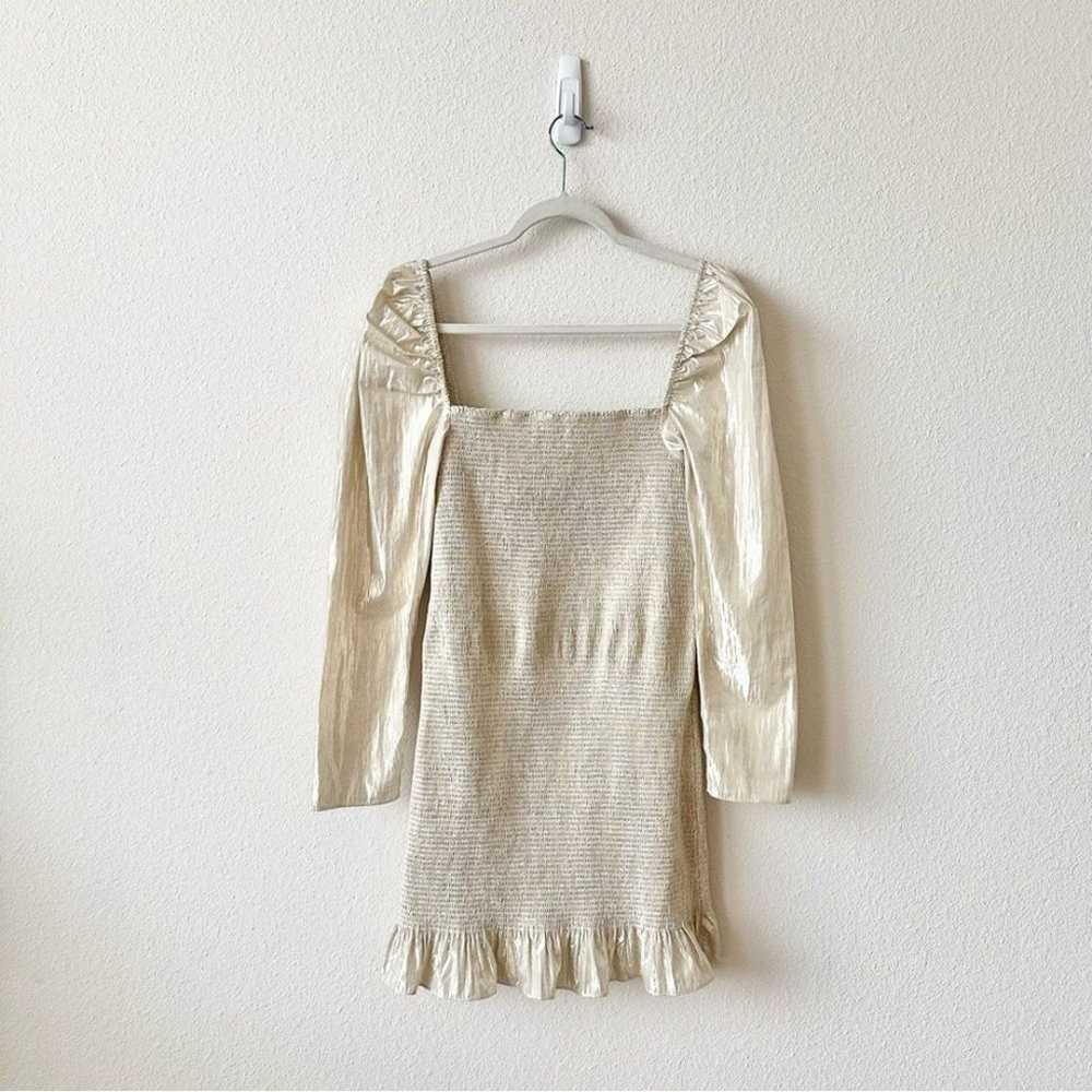 Aritzia Wilfred Ballad Dress Metallic Glam Champa… - image 5