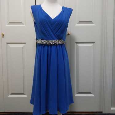 Sleeveless Party Dress Blue