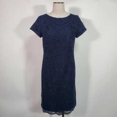 Ladies' Knee-Length Dress, Size M, Rayon, Navy, F… - image 1