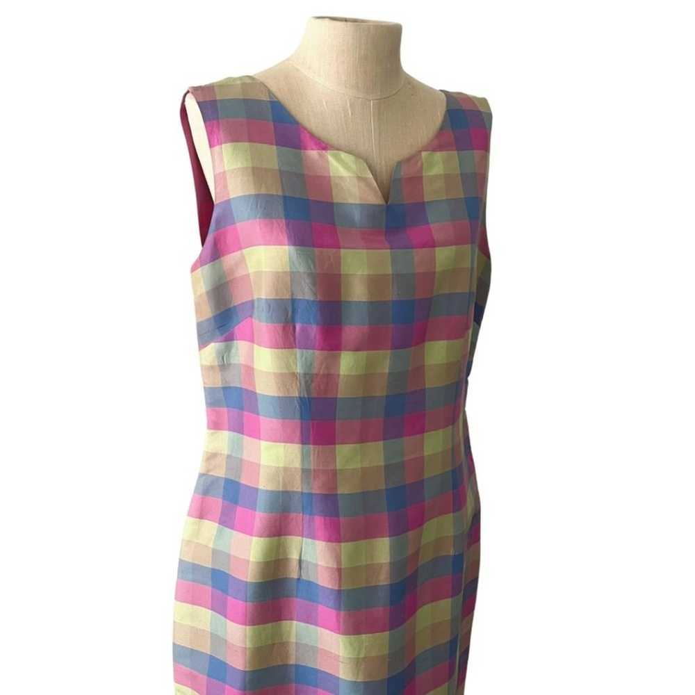 Vintage Pure & Simple Pink, Blue, Green Gingham 1… - image 4