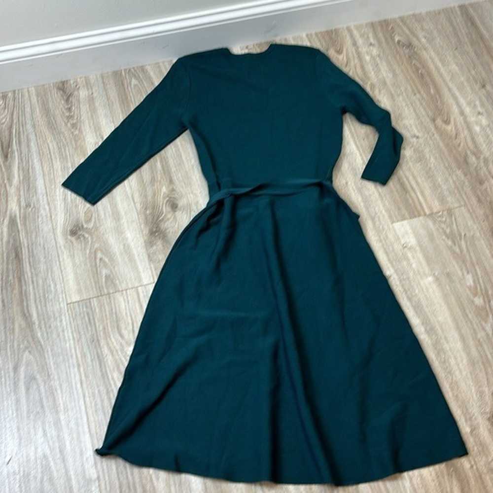 Eliza J Fit and flare sweater emerald midi dress … - image 9