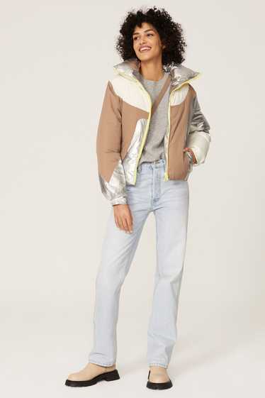 Dualist Reversible Metallic Puffer Jacket - image 1