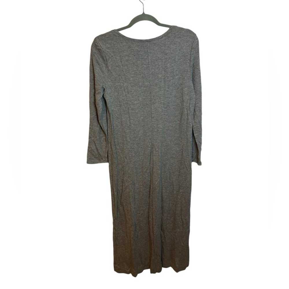 J. Jill Gray Long Sleeve Wool Blend Maxi Dress - image 2