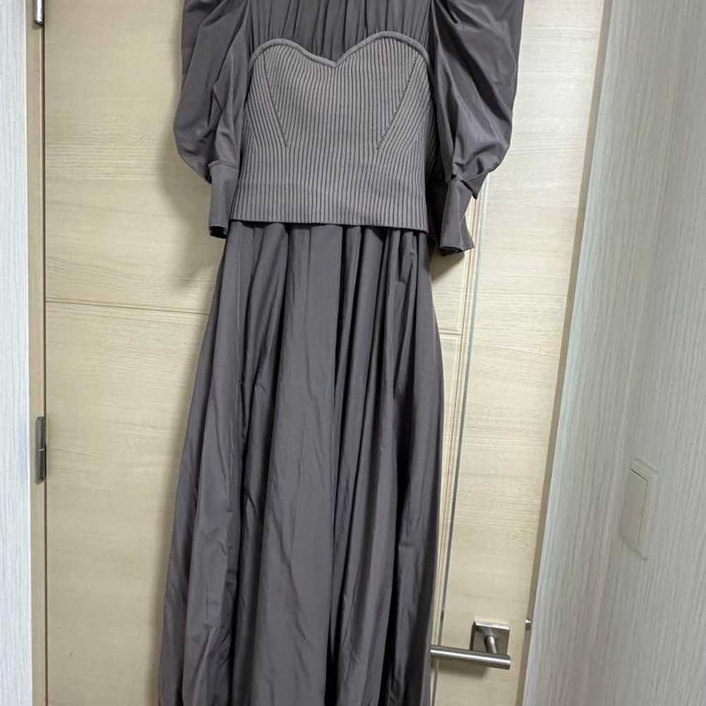 Lillian Carat Puff Sleeve Long Dress - image 2