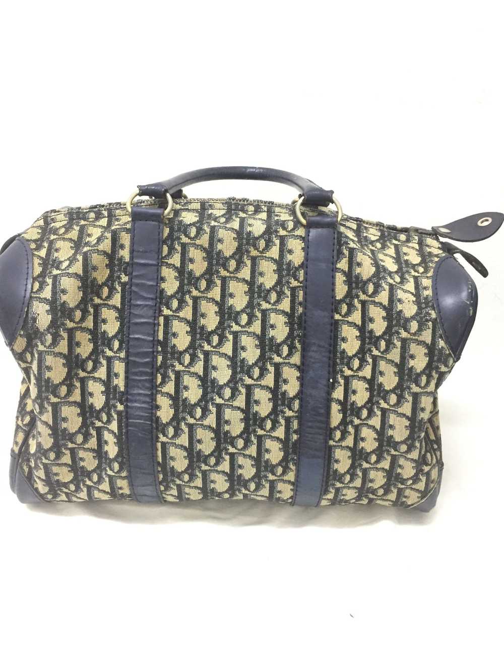 Dior 80's DIOR Trotter Monogram Small Duffle Bost… - image 3