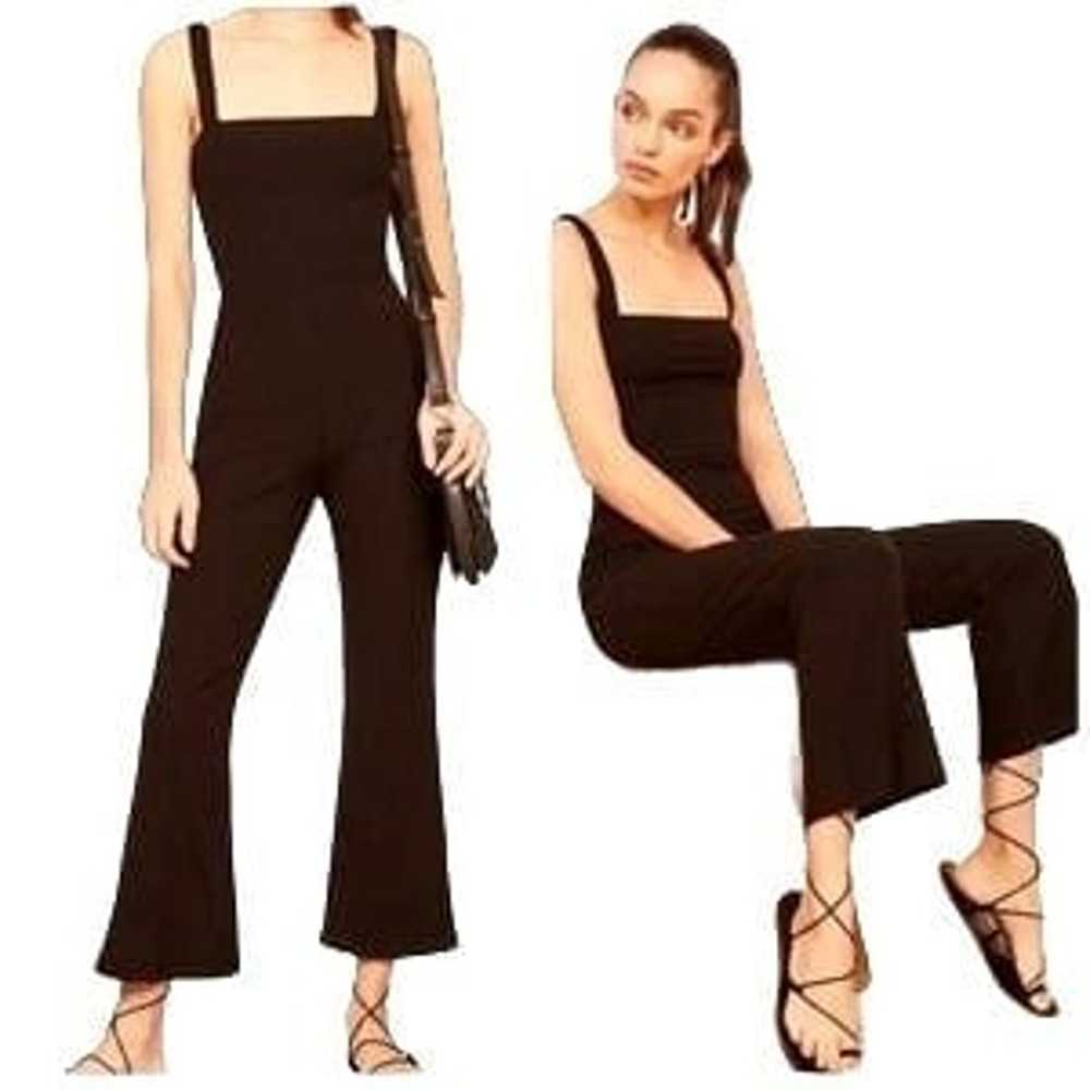 REFORMATION Womens Essie Flare Crop Jumpsuit SZ L… - image 2