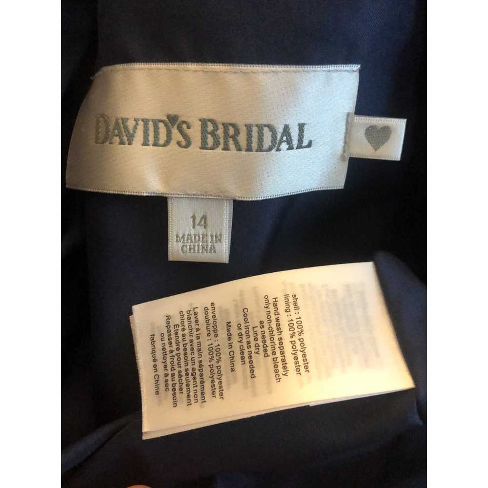 David’s Bridal sweetheart satin ruched dress with… - image 12