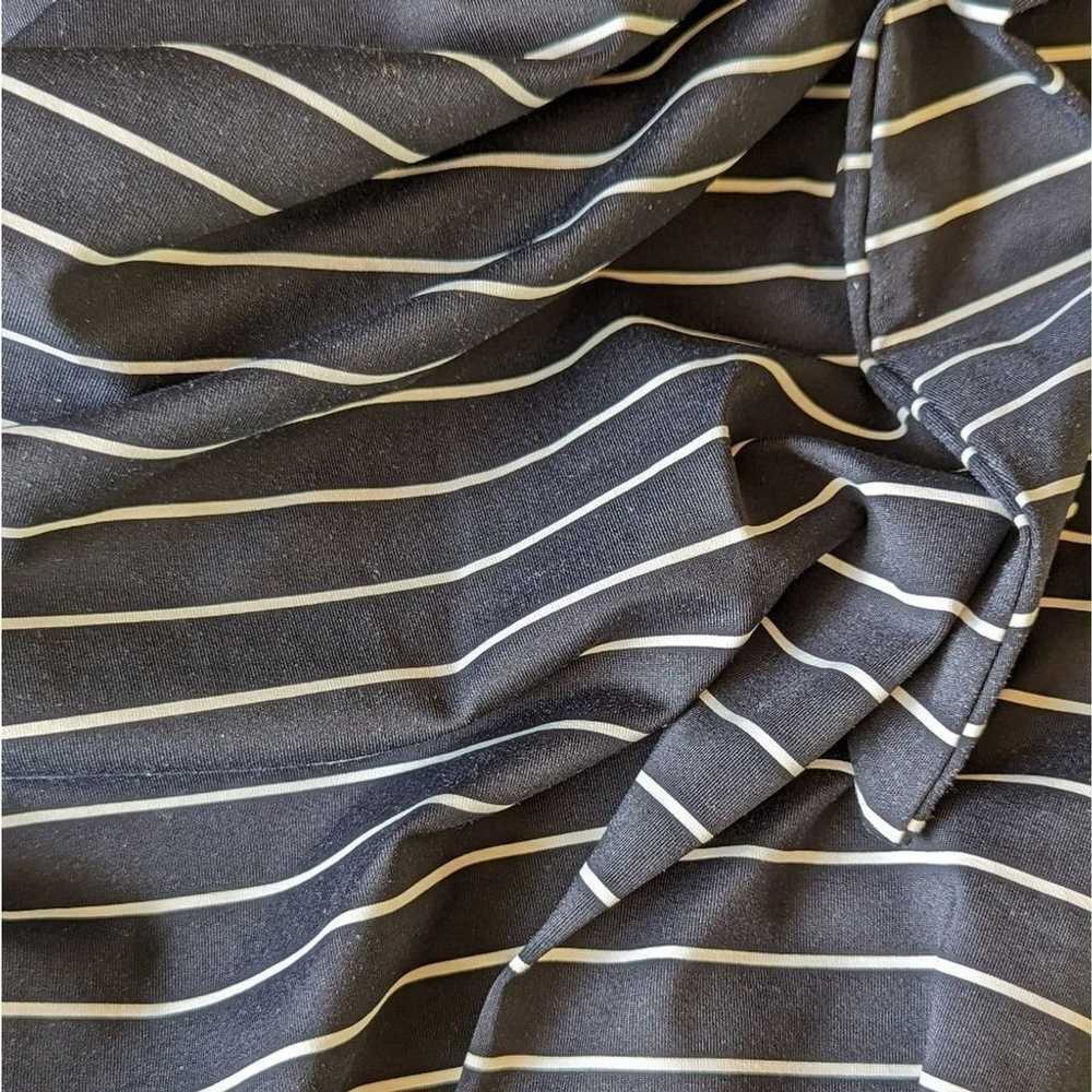 Talbots Jersey Striped Short Sleeve Tie Front She… - image 12