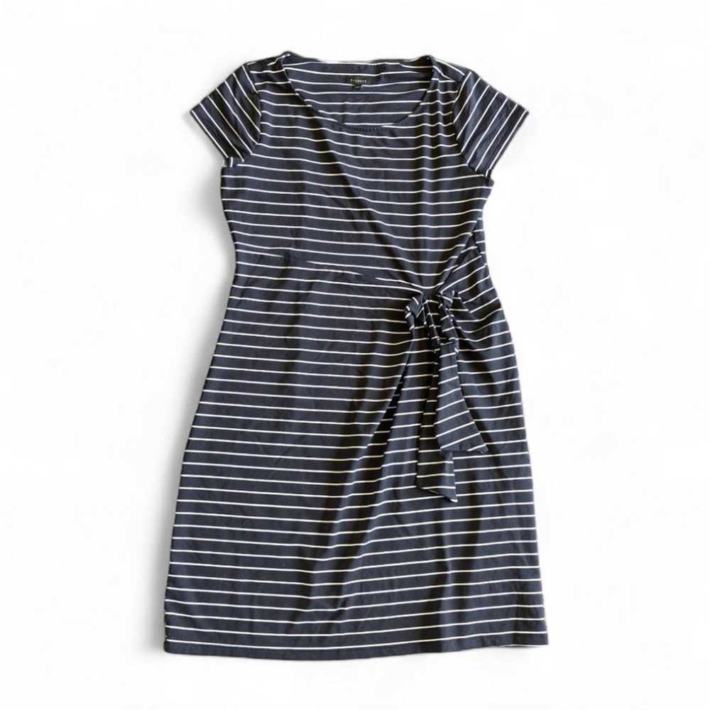 Talbots Jersey Striped Short Sleeve Tie Front She… - image 4