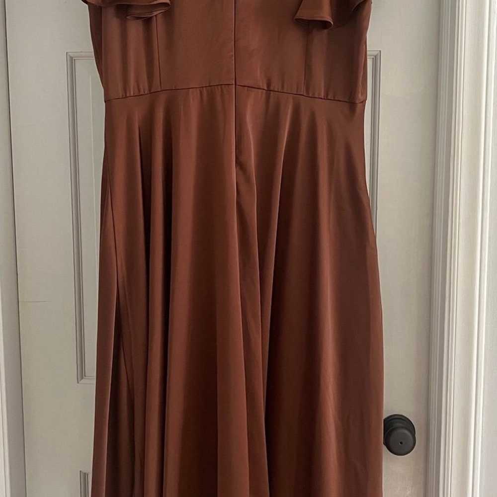 Ivy City brown satin dress - image 6