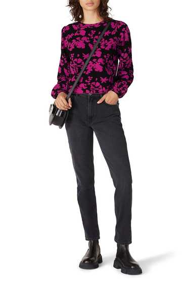 Milly Pink Floral Sweater