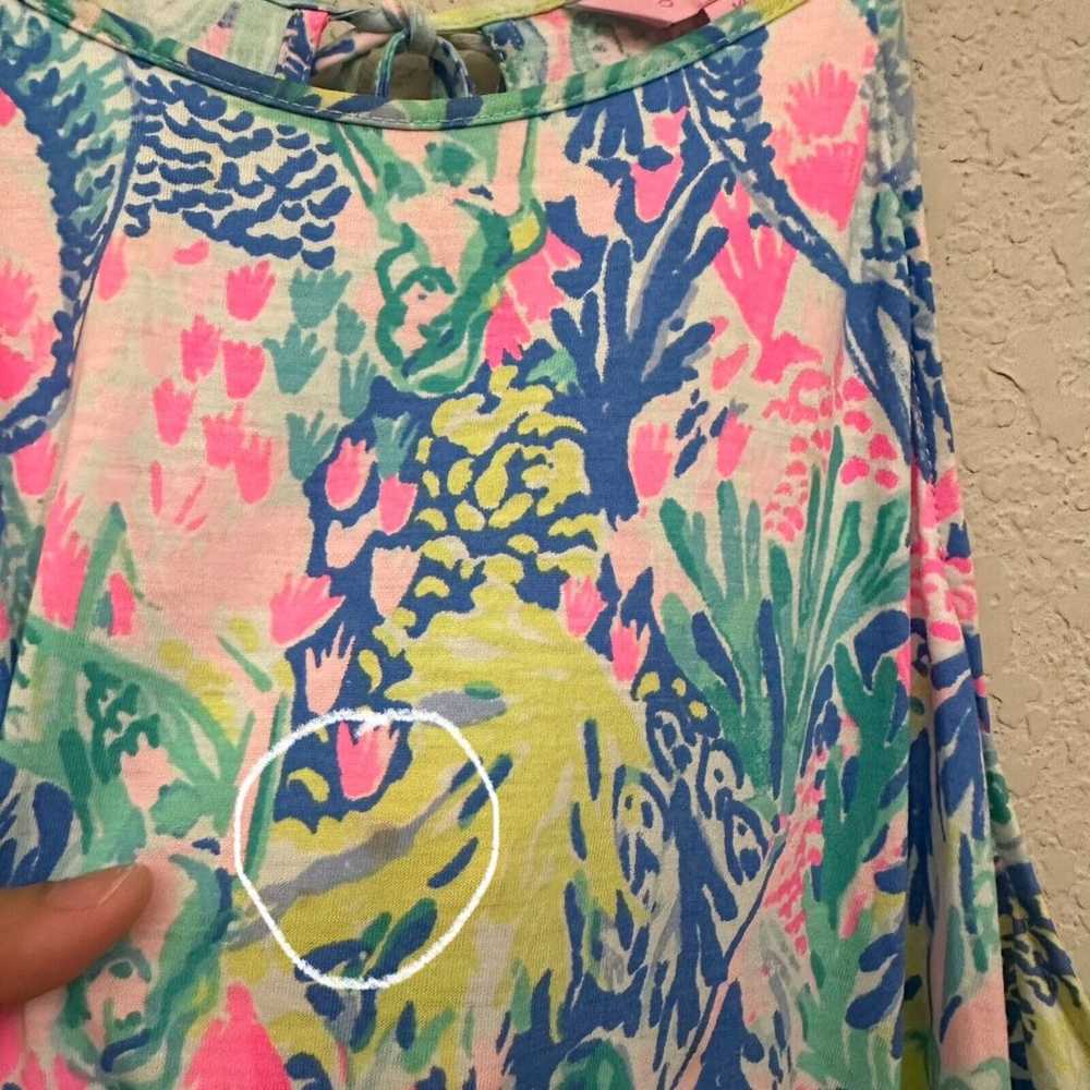 LILLY PULITZER Margot Dress Mermaid Cove Halter S… - image 5