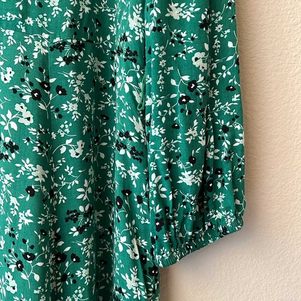 ZARA Like New Size XXL Floral Viscose Shirt Dress… - image 5