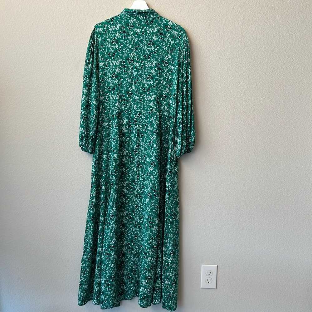 ZARA Like New Size XXL Floral Viscose Shirt Dress… - image 8