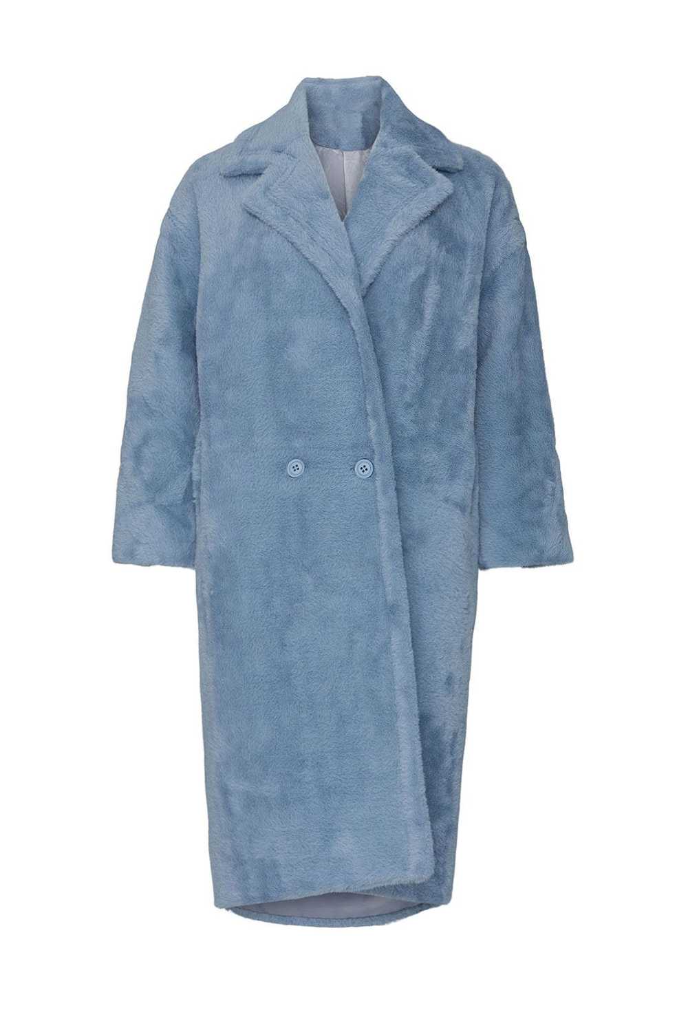 NOIZE Blue Estelle Faux Fur Coat - image 5