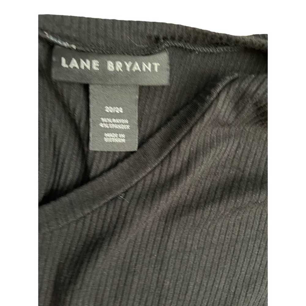 Lane Bryant Black Ribbed Stretchy Soft Wide Leg w… - image 5