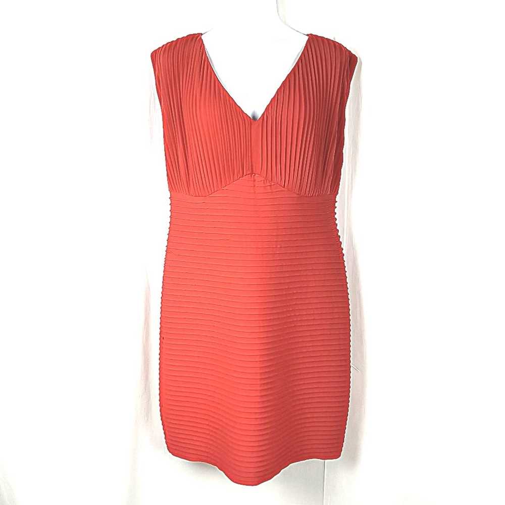 Calvin Klein Red Ribbed Bodycon Dress Size 2X - image 1