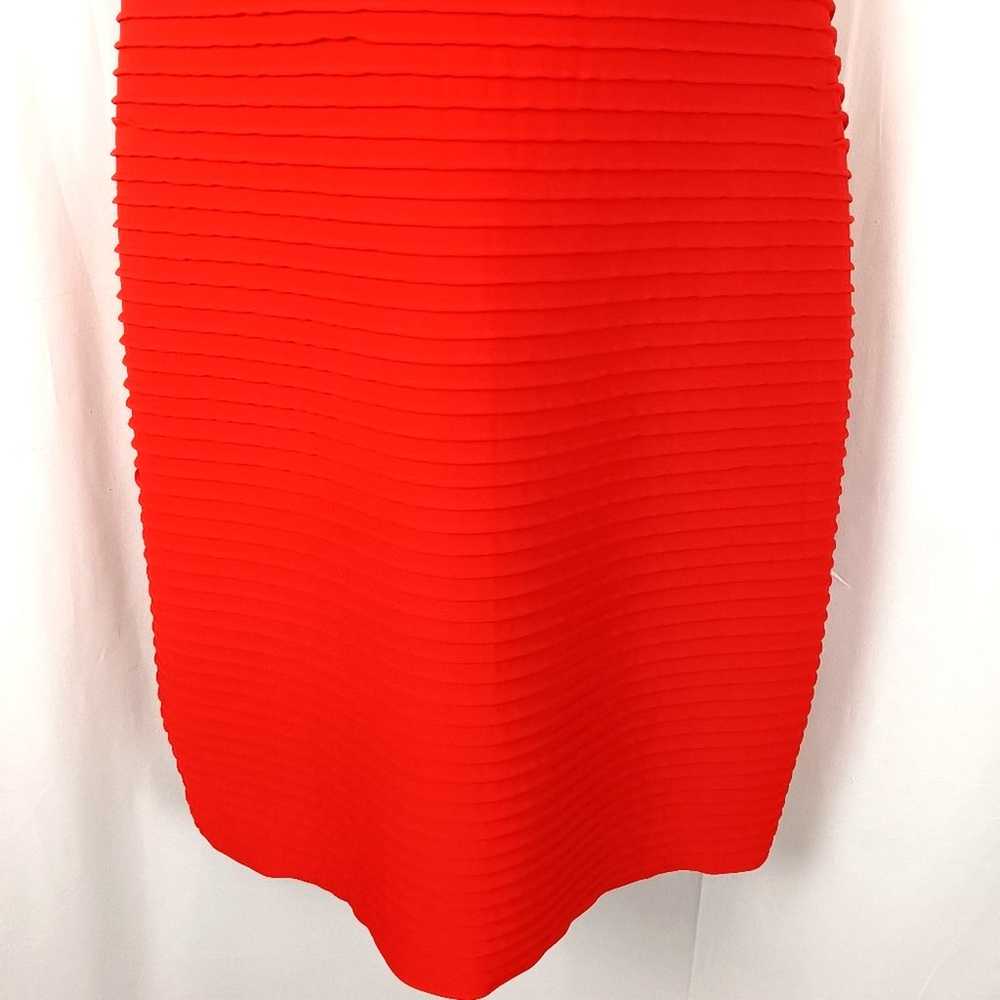 Calvin Klein Red Ribbed Bodycon Dress Size 2X - image 3