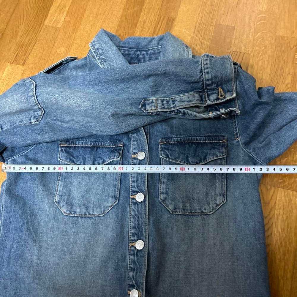 ZARA Denim Shirt Dress Long Sleeve - image 10