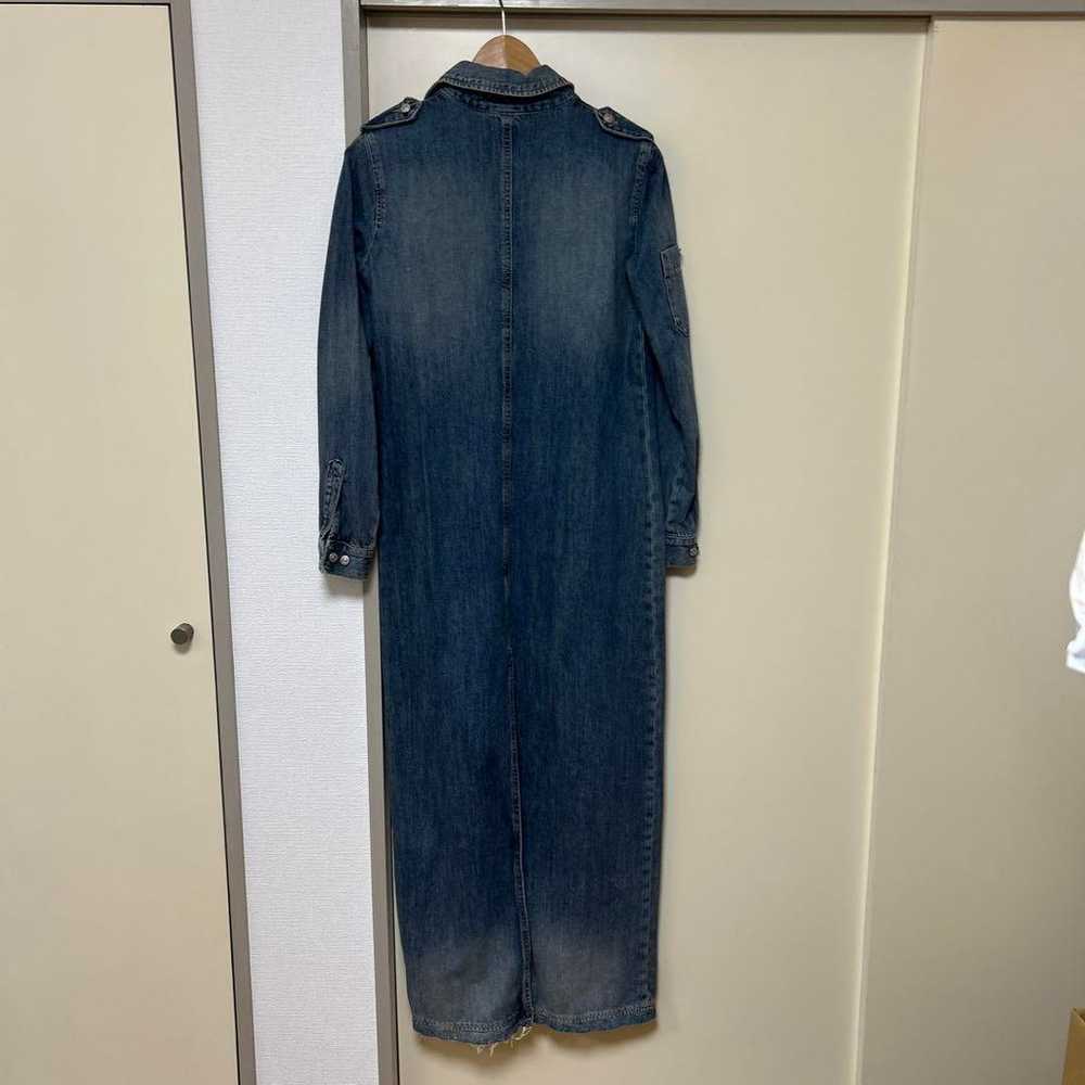 ZARA Denim Shirt Dress Long Sleeve - image 2