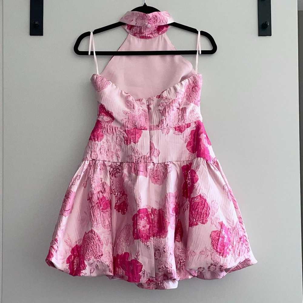 Pink Floral Bubble Dress - image 3