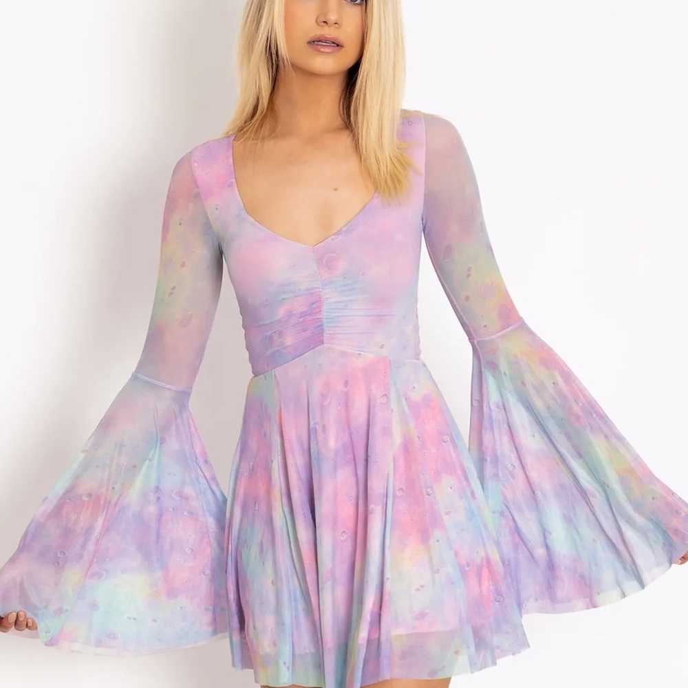 Blackmilk Pastel Planet Spectre Dress Size Small - image 1