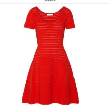 Sandro Paris dress sz small Sz 1 knitted red