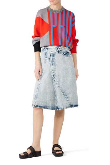 Proenza Schouler Washing Denim Skirt