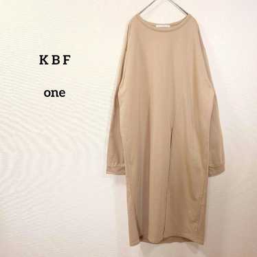 KBF Urban Research Long Sleeve Long Dress Beige