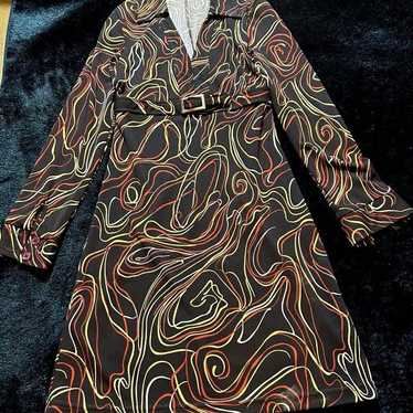 60s 70s U.S.A Vintage A-Line Dress - image 1