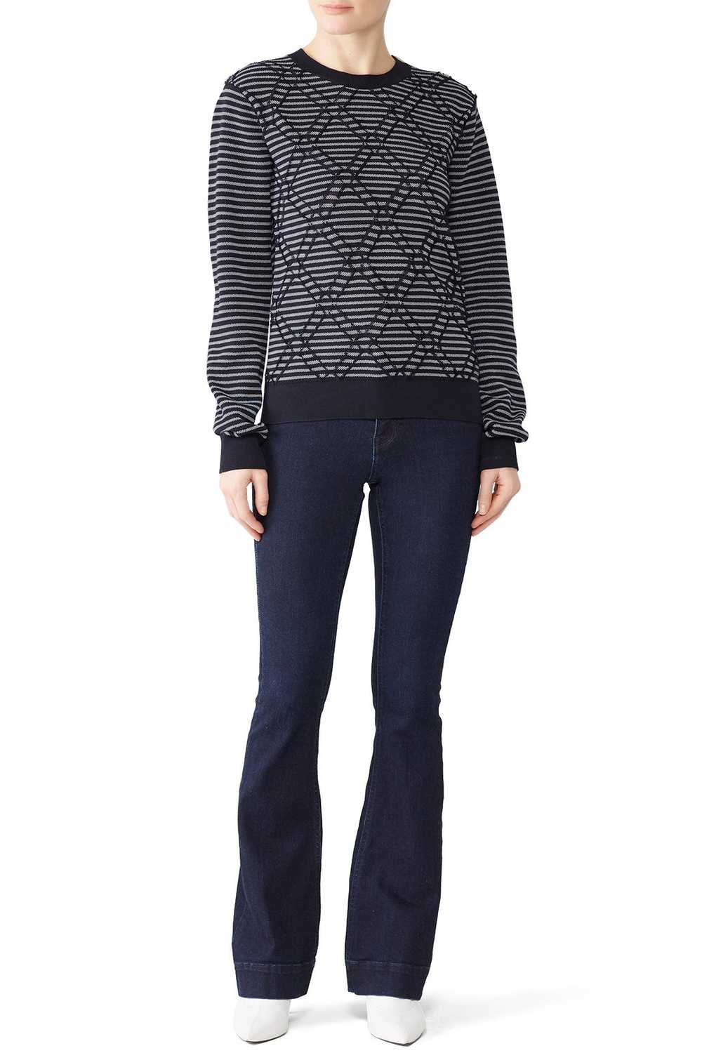 Derek Lam 10 Crosby Geo Print Pullover - image 1