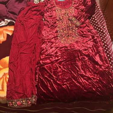 Velvet Pakistani set 3 pc