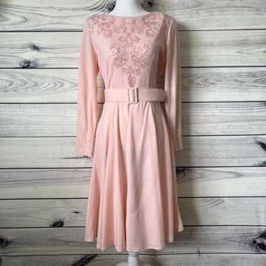 Vintage Clues Collections Blush Pink Belted Long S