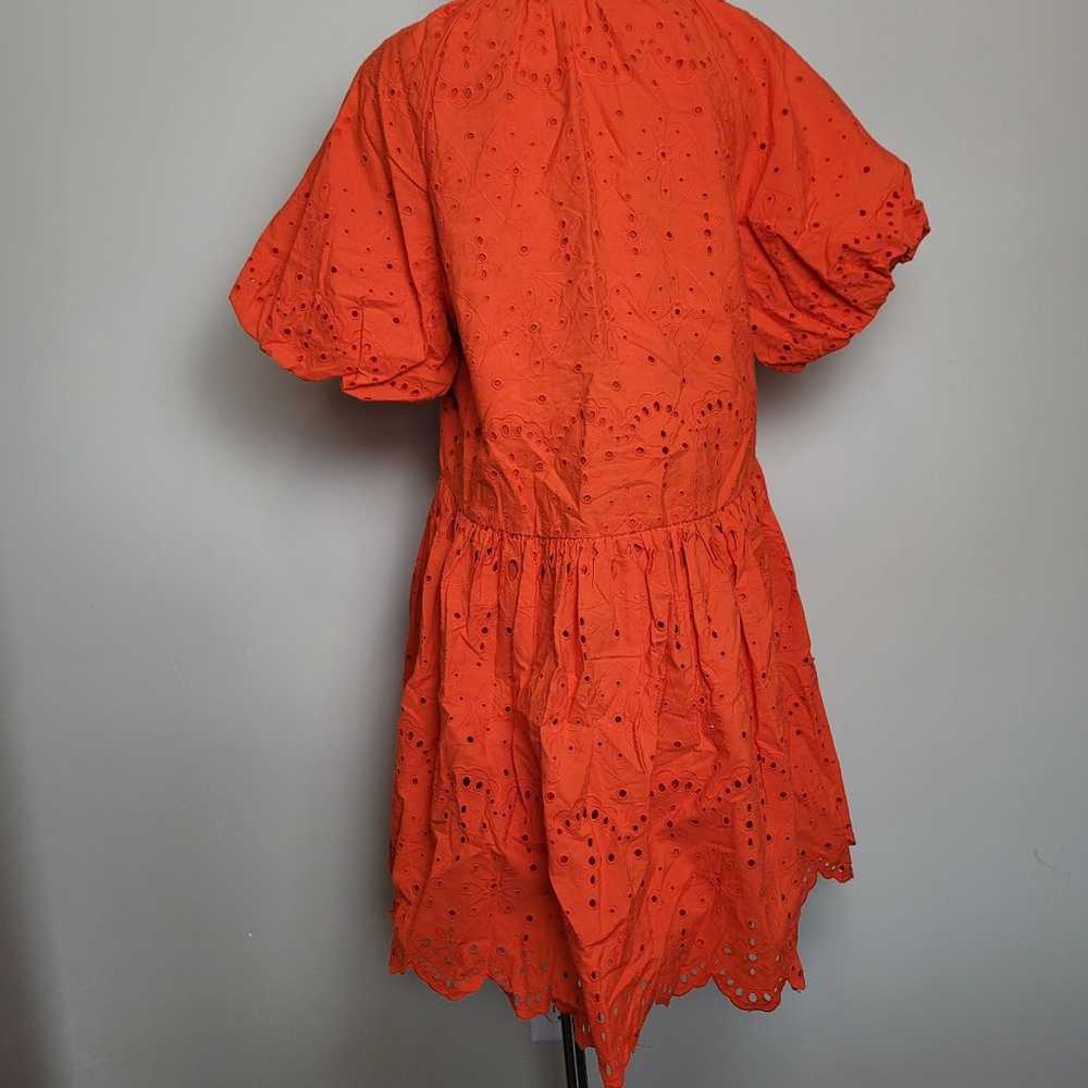 Antonio Melani Orange Flamenco Dress Embroidered … - image 10