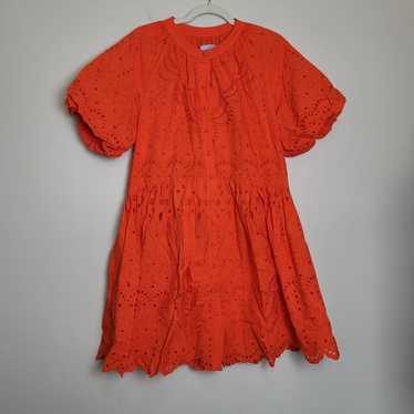 Antonio Melani Orange Flamenco Dress Embroidered … - image 1