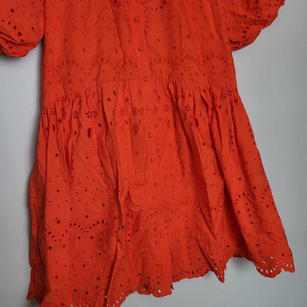 Antonio Melani Orange Flamenco Dress Embroidered … - image 3