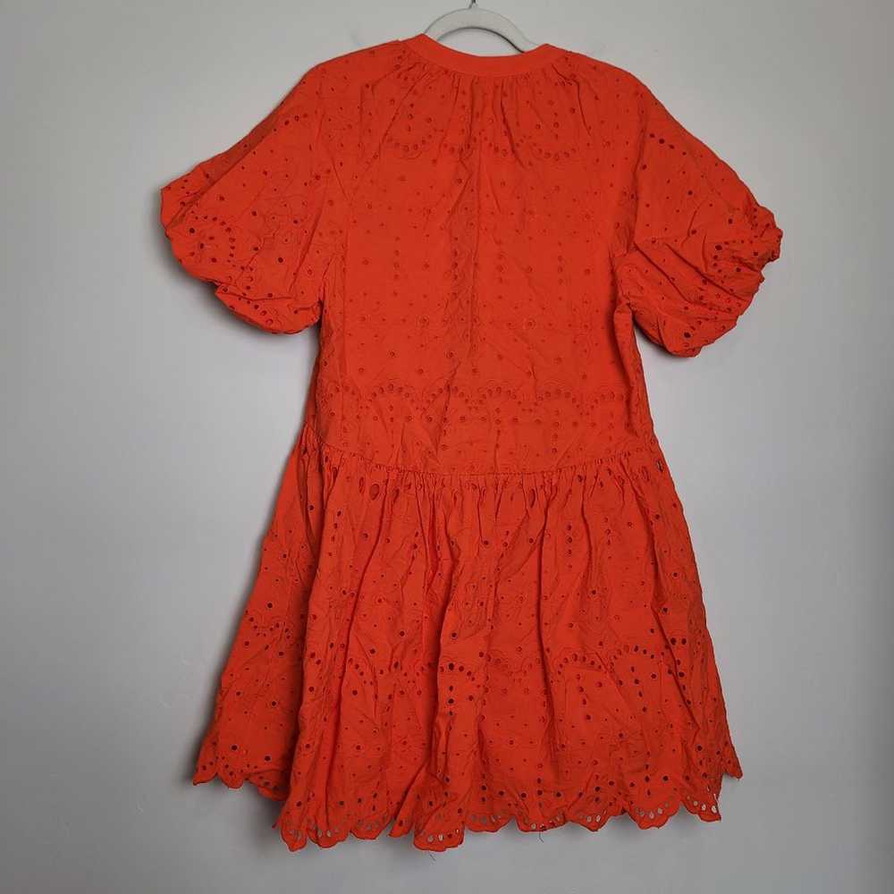 Antonio Melani Orange Flamenco Dress Embroidered … - image 7